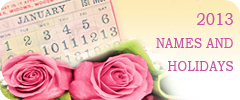 Names and Holidays