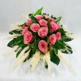 Bouquet de rosas rosa Cola de Caballo